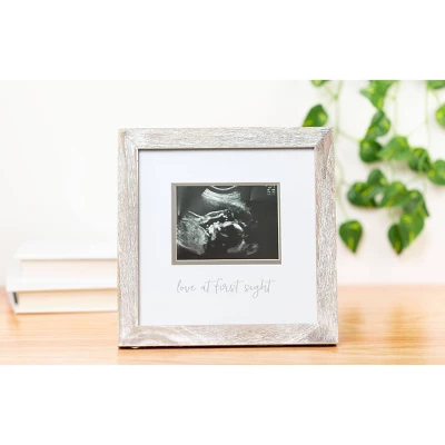 Pearhead Love At First Sight Sonogram Picture Frame - Rustic White 3 Pearhead Love At First Sight Sonogram Picture Frame - Rustic White