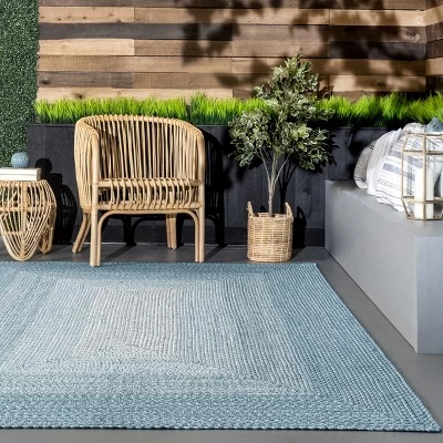 NuLOOM Valerie Textured Geometric Indoor/Outdoor Area Rug 9 NuLOOM Valerie Textured Geometric Indoor/Outdoor Area Rug - Image 7