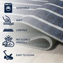 Rand Distressed Ticking Stripe Machine-Washable Area Rug - JONATHAN Y 14 Rand Distressed Ticking Stripe Machine-Washable Area Rug - JONATHAN Y -Household Improvement Store GUEST 9b63de58 0842 4d76 a26b 7a55a9e1ee76