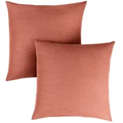 2pk Sunbrella Outdoor Throw Pillows Coral -Household Improvement Store GUEST 9bb2f789 1c51 4b9e 818c 8d7371524d99