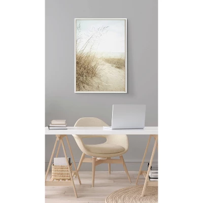 23" X 33" Sylvie Beach Grasses By Emiko And Mark Franzen Framed Wall Canvas White - Kate & Laurel All Things Decor 8 23" X 33" Sylvie Beach Grasses By Emiko And Mark Franzen Framed Wall Canvas White - Kate & Laurel All Things Decor - Image 6