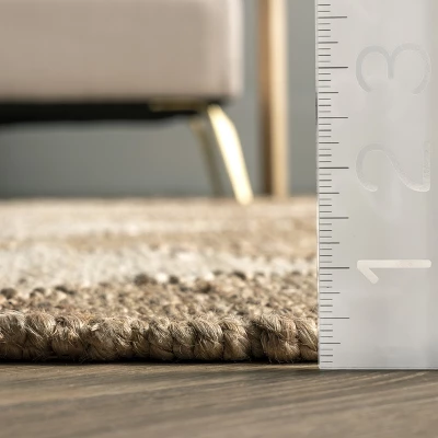 Arvin Olano X RugsUSA - Louie Diamond Checkerboard Jute Area Rug 4 Arvin Olano X RugsUSA - Louie Diamond Checkerboard Jute Area Rug - Image 2