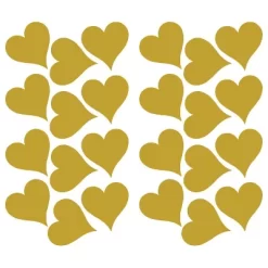 Heart Peel And Stick Wall Decal Gold - RoomMates