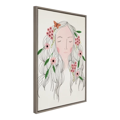 23" X 33" Sylvie Mother Nature Framed Canvas Wall Art By Stacie Bloomfield Natural - Kate And Laurel 3 23" X 33" Sylvie Mother Nature Framed Canvas Wall Art By Stacie Bloomfield Natural - Kate And Laurel