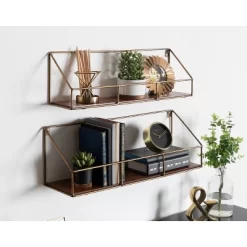 2pc Westland Wood And Metal Floating Wall Shelves Walnut Brown - Kate & Laurel All Things Decor 9 2pc Westland Wood And Metal Floating Wall Shelves Walnut Brown - Kate & Laurel All Things Decor -Household Improvement Store GUEST 9df21275 2508 4a4c 890e caf037ce74dd