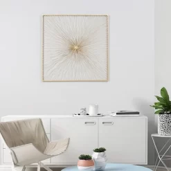 LuxenHome Gold Abstract Flower Square Metal Wall Art 13 LuxenHome Gold Abstract Flower Square Metal Wall Art -Household Improvement Store GUEST 9eab1f57 630d 457c bcd7 9fb51452efed