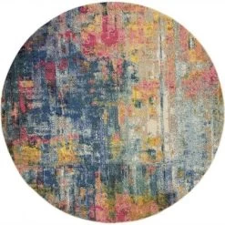 Nourison Celestial Abstract Contemporary Multicolor Indoor Rug -Household Improvement Store GUEST a1522b41 4db2 414f 87d1 9016c16145e6