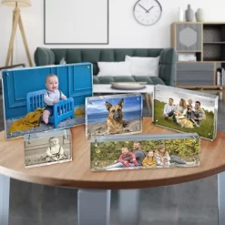 Azar Displays Acrylic Magnetic Photo Frame Block 3" X 8" Vertical/Horizontal -Household Improvement Store GUEST a1749a9e 99dc 4151 bbb2 4962dfc59db0