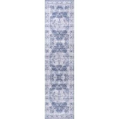 Alanya Ornate Medallion Washable Area Rug - JONATHAN Y