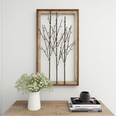 Contemporary Metal Nature Wall Decor Brown - Olivia & May 10 Contemporary Metal Nature Wall Decor Brown - Olivia & May - Image 8