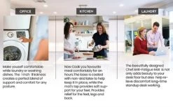 J&V TEXTILES 20" X 55" Oversized Cushioned Anti-Fatigue Kitchen Runner Mat (Blossom) 7 J&V TEXTILES 20" X 55" Oversized Cushioned Anti-Fatigue Kitchen Runner Mat (Blossom) -Household Improvement Store GUEST a897cde6 d06c 4deb b915 757c68e06f72