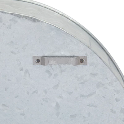 Farmlyn Creek Galvanized Metal Round Floating Shelf (12.5 In) 8 Farmlyn Creek Galvanized Metal Round Floating Shelf (12.5 In) - Image 6