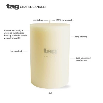 Tagltd Mini Pillar Candles Set Of 4 Unscented Drip-Free Long Burning Hours For Home Decor Wedding Parties 4 Tagltd Mini Pillar Candles Set Of 4 Unscented Drip-Free Long Burning Hours For Home Decor Wedding Parties - Image 2
