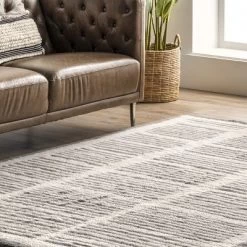 NuLOOM Tayshia Machine Washable Wool Modern Striped Area Rug 23 NuLOOM Tayshia Machine Washable Wool Modern Striped Area Rug -Household Improvement Store GUEST ac386de2 dba0 4784 81e9 0581e9da913d