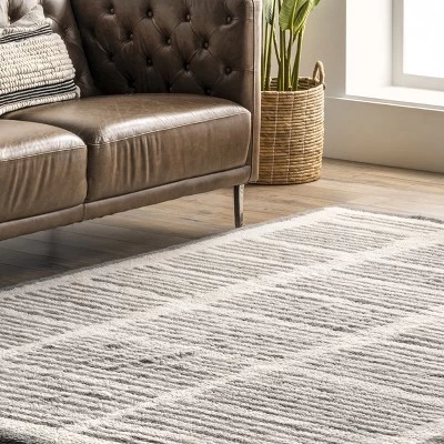 NuLOOM Tayshia Machine Washable Wool Modern Striped Area Rug 10 NuLOOM Tayshia Machine Washable Wool Modern Striped Area Rug - Image 8