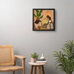 Nawaalillustrations Home Framed Wall Art Black - Deny Designs -Household Improvement Store GUEST ad5bb5a4 96b6 4b6d 8587 248199b0a9ee