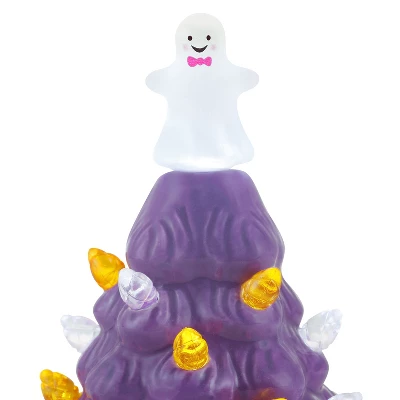 Mr. Halloween Nostalgic Ceramic LED Halloween Tree 5.4" - Set Of 2 5 Mr. Halloween Nostalgic Ceramic LED Halloween Tree 5.4" - Set Of 2 - Image 3