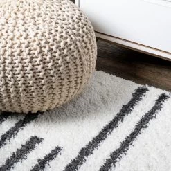 Petra Stripe Geometric Shag Area Rug - JONATHAN Y 21 Petra Stripe Geometric Shag Area Rug - JONATHAN Y -Household Improvement Store GUEST ae14c28e bc9d 4d7f 811c f639a40a5fea