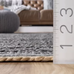 NuLOOM Sabby Hand Woven Leather Flatweave Area Rug -Household Improvement Store GUEST b09b5c15 287e 473c b888 522fc4d7d750