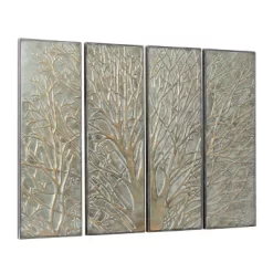 Metal Tree Wall Decor With Embossed Design Set Of 4 Brown - Olivia & May 28 Metal Tree Wall Decor With Embossed Design Set Of 4 Brown - Olivia & May -Household Improvement Store GUEST b0d0f8b1 1570 4df9 8c94 2314b05c508b
