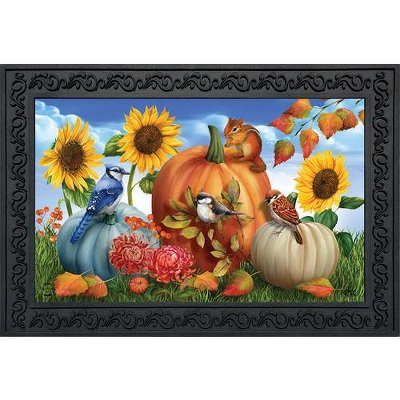 Fall Pumpkin Gathering Doormat 18" X 30" Indoor Outdoor Briarwood Lane 3 Fall Pumpkin Gathering Doormat 18" X 30" Indoor Outdoor Briarwood Lane