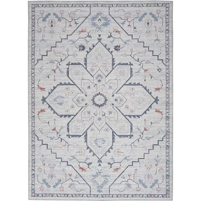 Nicole Curtis Machine Washable Series 1 Farmhouse Medallion Indoor Rug 11 Nicole Curtis Machine Washable Series 1 Farmhouse Medallion Indoor Rug - Image 9