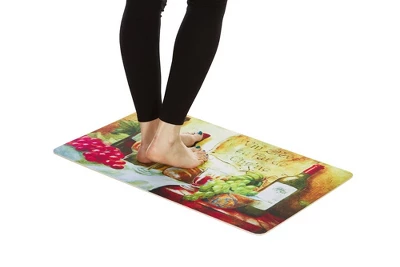 J&V TEXTILES 18" X 30" Cushioned Kitchen Floor Standing Mat (Wine Table) 3 J&V TEXTILES 18" X 30" Cushioned Kitchen Floor Standing Mat (Wine Table)