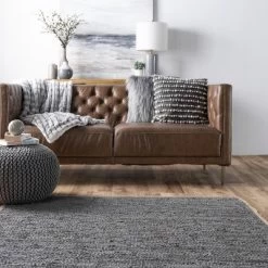 NuLOOM Sabby Hand Woven Leather Flatweave Area Rug -Household Improvement Store GUEST b502d95e 8bbf 4e74 8fd5 2dbb95549234