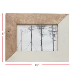 5x7 Inches White Wood, Resin & Glass Photo Frame - Foreside Home & Garden -Household Improvement Store GUEST b5a16b0d 46f9 40b2 aef1 8a736274ab82