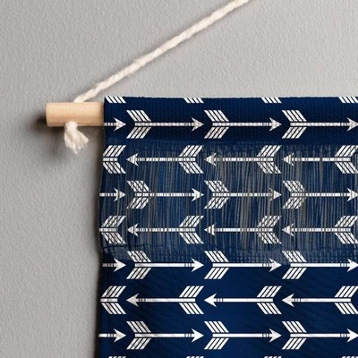 Little Arrow Design Co Arrows On Navy Wall Hanging Landscape Tapestries Black - Deny Designs 4 Little Arrow Design Co Arrows On Navy Wall Hanging Landscape Tapestries Black - Deny Designs - Image 2