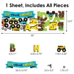 Big Dot Of Happiness Smash And Crash - Monster Truck - Peel And Stick Boy Birthday Party Decoration - Wall Decals Backdrop 13 Big Dot Of Happiness Smash And Crash - Monster Truck - Peel And Stick Boy Birthday Party Decoration - Wall Decals Backdrop -Household Improvement Store GUEST b7c30d8f d31b 4853 80ec 9985406c7a57