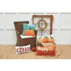 C&F Home Pumpkin Trio Hooked Throw Pillow -Household Improvement Store GUEST b7c4898c 4f50 4386 acab ead7cb4d124b