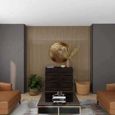 Metal Plate Wall Decor With Moroccan Pattern Gold - Olivia & May 9 Metal Plate Wall Decor With Moroccan Pattern Gold - Olivia & May - Image 7