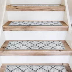 World Rug Gallery Contemporary Trellis Non-Slip Stair Treads 13 World Rug Gallery Contemporary Trellis Non-Slip Stair Treads -Household Improvement Store GUEST b8dc1471 ab45 4e0a a200 dab5e6c82ea4