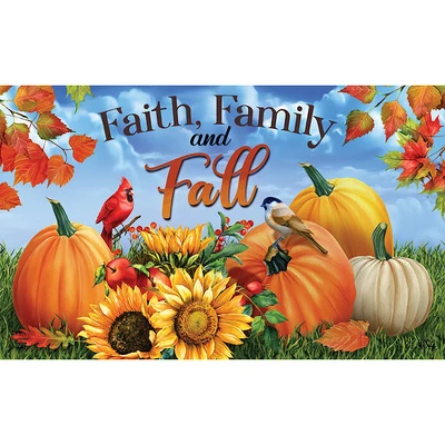 Faith Family And Fall Doormat 18" X 30" Indoor Outdoor Briarwood Lane 4 Faith Family And Fall Doormat 18" X 30" Indoor Outdoor Briarwood Lane - Image 2