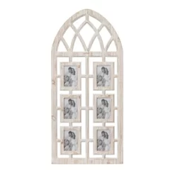 Wood 6 Slot Wall Photo Frame With Window Arch Shape Light Brown - Olivia & May 18 Wood 6 Slot Wall Photo Frame With Window Arch Shape Light Brown - Olivia & May -Household Improvement Store GUEST b99ca6e3 377f 46ff 91b0 5378647b1fb2