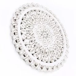 LuxenHome White Wood Flower 23.86" Round Wall Decor Home Decor Interior Design 19 LuxenHome White Wood Flower 23.86" Round Wall Decor Home Decor Interior Design -Household Improvement Store GUEST b9b2910a 2314 474d be94 717b355a82f7
