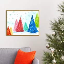24" X 18" Magic Christmas Trees I By PI Studio Framed Canvas Wall Art - Amanti Art 11 24" X 18" Magic Christmas Trees I By PI Studio Framed Canvas Wall Art - Amanti Art -Household Improvement Store GUEST ba1b9df9 ce46 4856 91ad 5cc1597e11dc