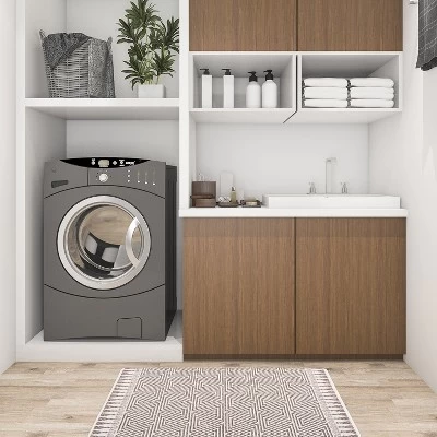 World Rug Gallery Contemporary Geometric Anti-Fatigue Standing Mat 8 World Rug Gallery Contemporary Geometric Anti-Fatigue Standing Mat - Image 6