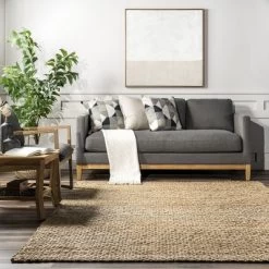 NuLOOM Hailey Hand Woven Jute Area Rug -Household Improvement Store GUEST bb46b655 9161 4aee a11c 638796ceea09