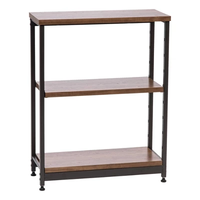 IRIS Wood And Metal Shelf Brown/Black 8 IRIS Wood And Metal Shelf Brown/Black - Image 6
