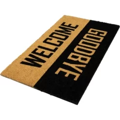 Northlight Natural Coir "Welcome Goodbye" Outdoor Doormat 18" X 30" 10 Northlight Natural Coir "Welcome Goodbye" Outdoor Doormat 18" X 30" -Household Improvement Store GUEST bc2875f4 1465 41b0 82fe 7a13ab624561