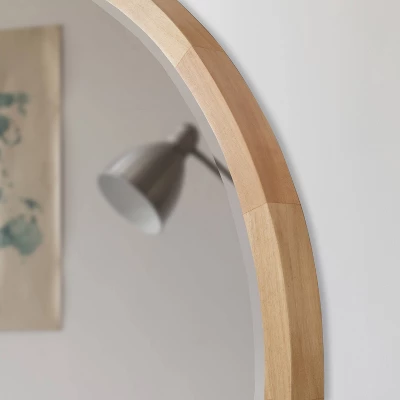 24" McLean Round Wall Mirror Natural - Kate & Laurel All Things Decor 7 24" McLean Round Wall Mirror Natural - Kate & Laurel All Things Decor - Image 5