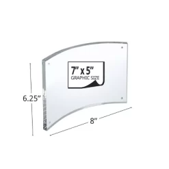 Azar Displays Curved Magnetic Acrylic Photo Frame 7"W X 5"H 8 Azar Displays Curved Magnetic Acrylic Photo Frame 7"W X 5"H -Household Improvement Store GUEST bcbe78f8 317d 4e82 b624 25b35ccdc1a4