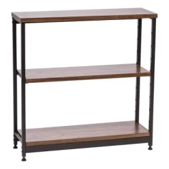 IRIS Wood And Metal Shelf Brown/Black 19 IRIS Wood And Metal Shelf Brown/Black -Household Improvement Store GUEST bce2c3ad b9cc 4651 94c1 1e4f98268ea5