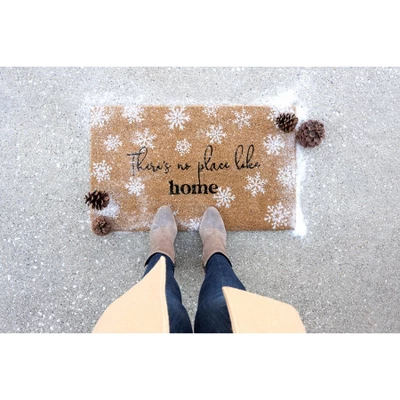 Shiraleah "There's No Place Like Home" Winter Doormat 3 Shiraleah "There's No Place Like Home" Winter Doormat