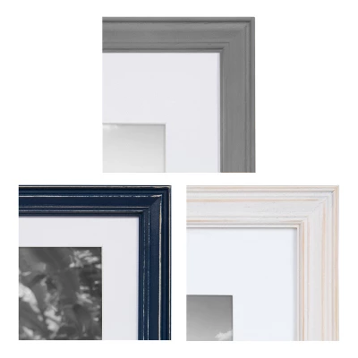 6pc Bordeaux Frame Boxs White/Black/Gray - Kate & Laurel All Things Decor 4 6pc Bordeaux Frame Boxs White/Black/Gray - Kate & Laurel All Things Decor - Image 2