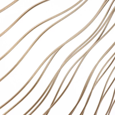 LuxenHome Gold Abstract Flower Square Metal Wall Art 11 LuxenHome Gold Abstract Flower Square Metal Wall Art - Image 9