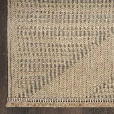 Nourison Washable Jute Non-Slip Modern Geometric Fringe Indoor Rug 5 Nourison Washable Jute Non-Slip Modern Geometric Fringe Indoor Rug - Image 3