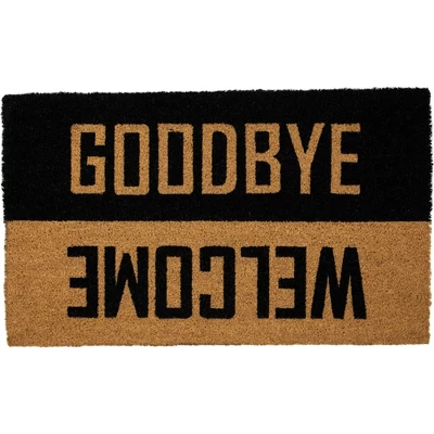 Northlight Natural Coir "Welcome Goodbye" Outdoor Doormat 18" X 30" 4 Northlight Natural Coir "Welcome Goodbye" Outdoor Doormat 18" X 30" - Image 2